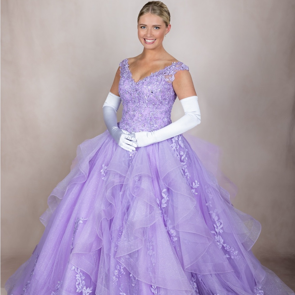 Elegant Lavender Ball Gown